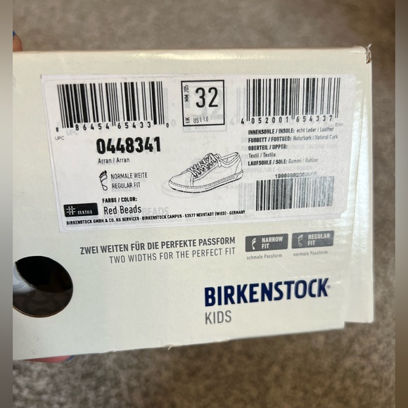 Birkenstock Textile ARRAN Red Sneakers size 32 - Picture 6 of 6